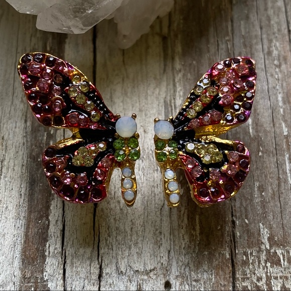 Free People Flutterby Earrings in Pink - Picture 4 of 7